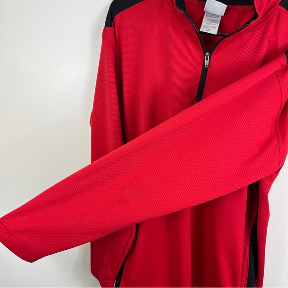 Chicago Blackhawks  Red Lightweight Quarterzip Long sleeve Sz Large NHL Official - Picture 5 of 11